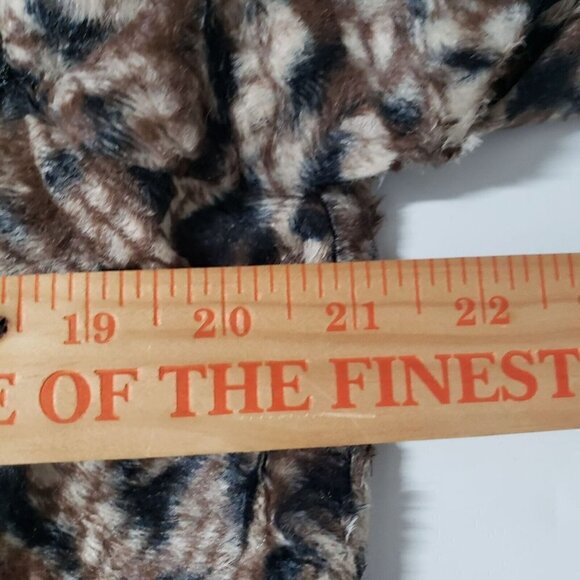 Chicos 2 Queen of Elegance Margaret Jacket Animal Faux Fur Lined Womens Large - Picture 10 of 11